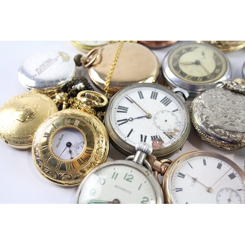 57 - Job Lot Assorted Mechanical/Quartz Pocket Watches SPARES / REPAIRS