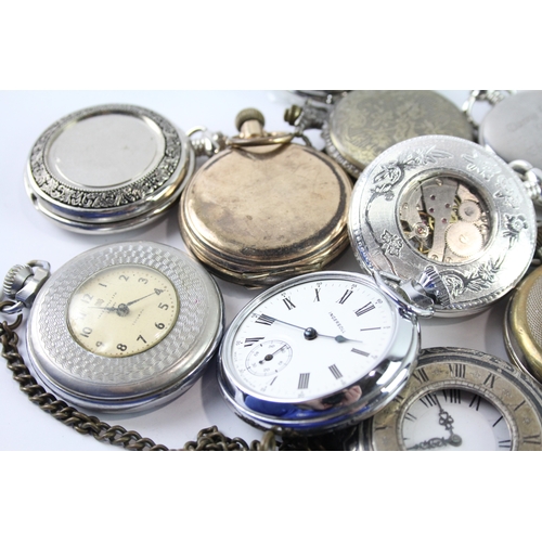 58 - Job Lot Assorted Mechanical/Quartz Pocket Watches SPARES / REPAIRS