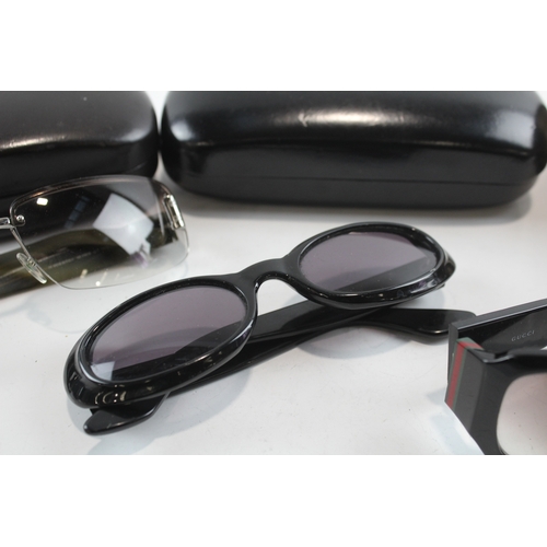 7 - Gucci Designer Sunglasses Inc Cases x 3