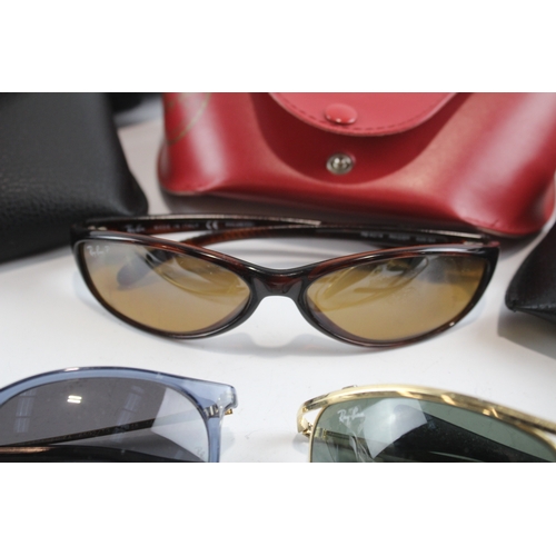 8 - Collection of Designer Rayban Sunglasses Inc Cases  x 5