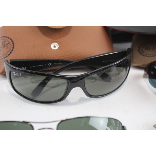 9 - Collection of Designer Rayban Sunglasses Inc Cases  x 5