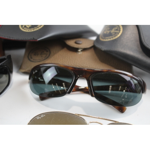 9 - Collection of Designer Rayban Sunglasses Inc Cases  x 5