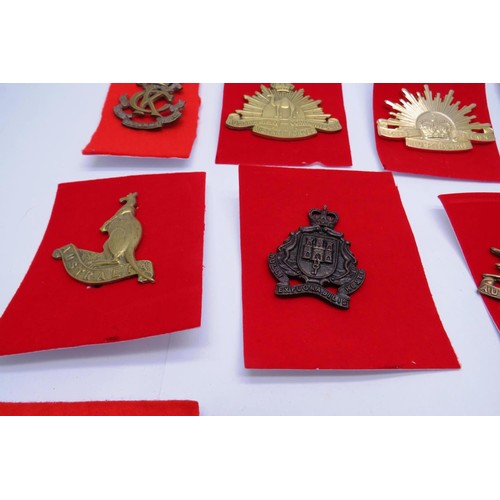 26 - 19 Military cap/Regiment badges