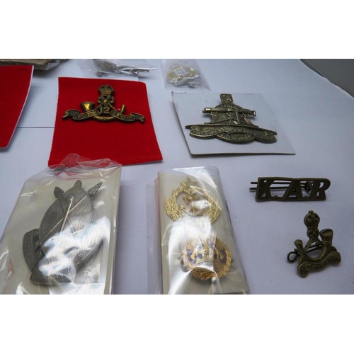 36 - 19 Military cap/Regiment badges