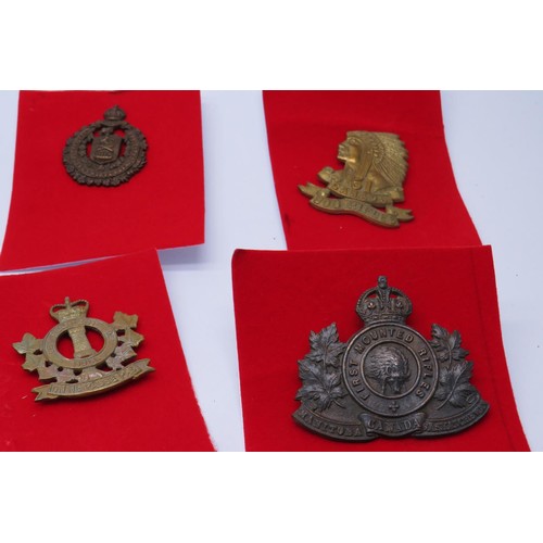 38 - 13 Military cap/Regiment badges