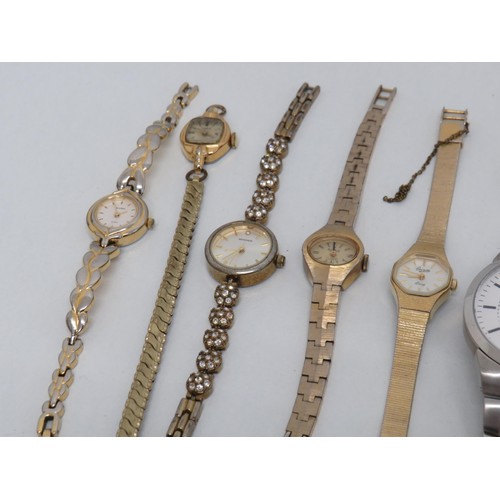 1 - Seventeen assorted ladies and gents watches