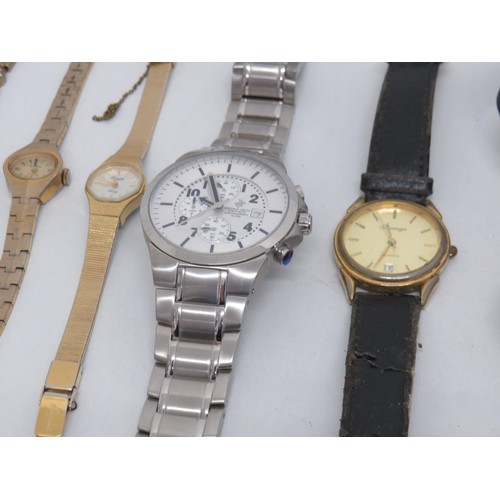 1 - Seventeen assorted ladies and gents watches