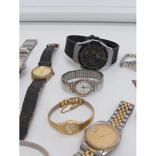 1 - Seventeen assorted ladies and gents watches