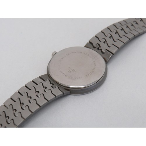 9 - ETA swiss stainless steel quartz with sapphire glass- working with new battery