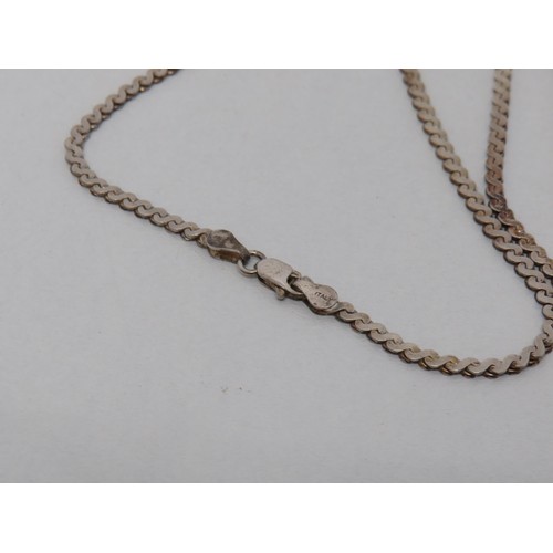 21 - Silver 's' link necklace -12.5g