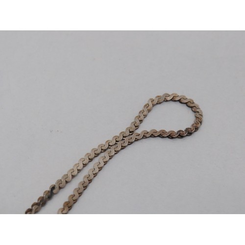 21 - Silver 's' link necklace -12.5g