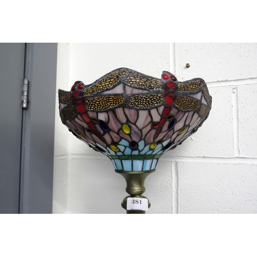 381 - Tiffany tall hall lamp