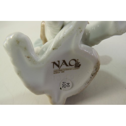 147 - Pair of Nao by Lladro cat and dog figurines