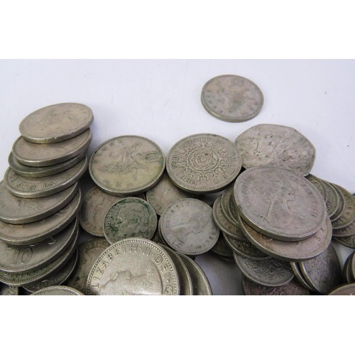 163 - Joblot of old 10p's and pre decimal coinage including large quantity of sixpences