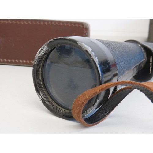 272 - Vintage Liebierman & Gortz Monocular with leather carry case.