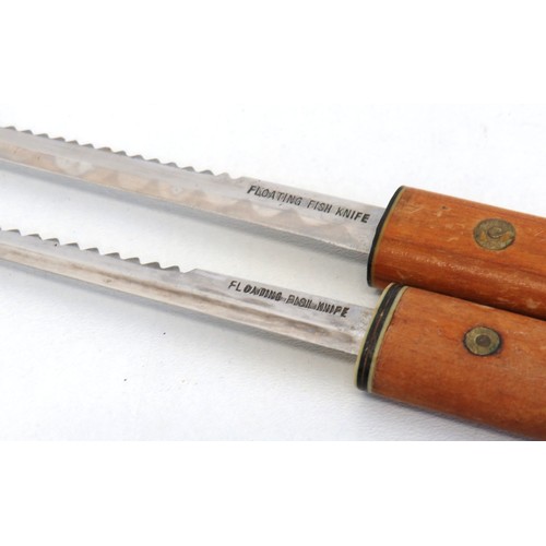 273 - Two vintage Floating fishing knives.