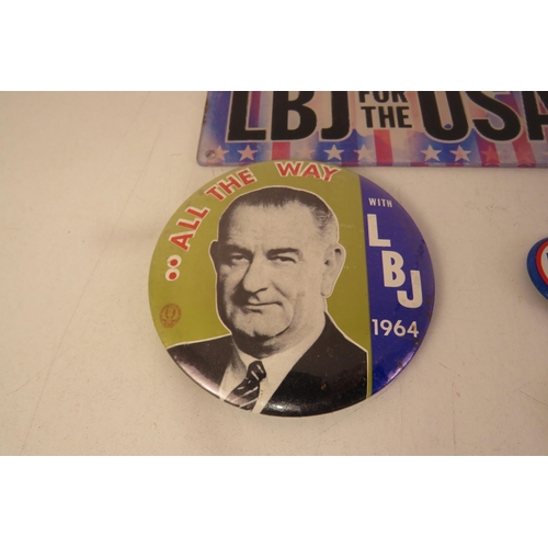 159 - Collection of rare USA presidential campaign badges dating back to early 1900's