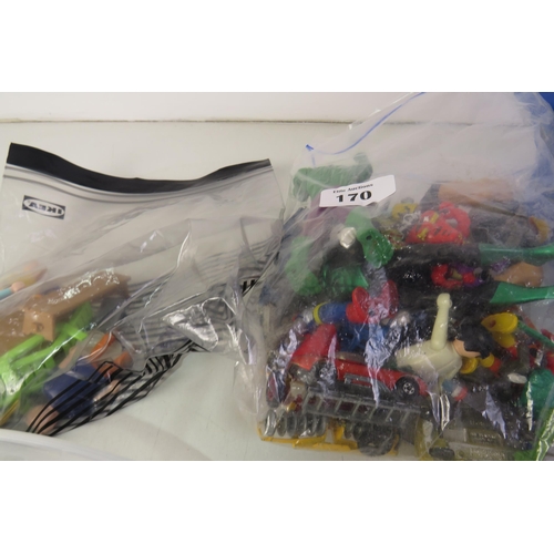 170 - Joblot of lego, vintage playmobil and other items