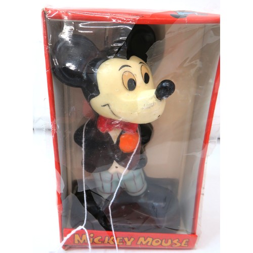 74 - Vintage Walt Disney Mickey Mouse hand painted candle with original box.
Height 6