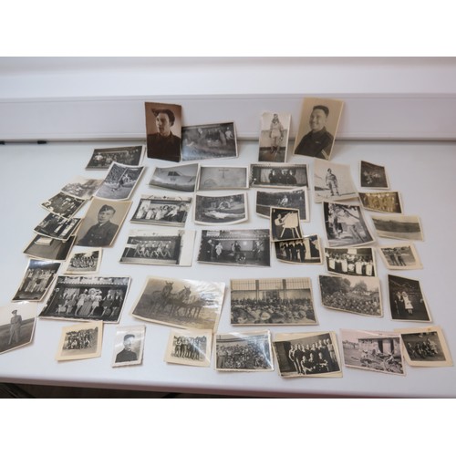 37 - Job lot of old photographs to include military.