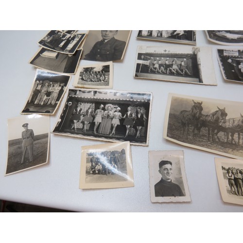 37 - Job lot of old photographs to include military.