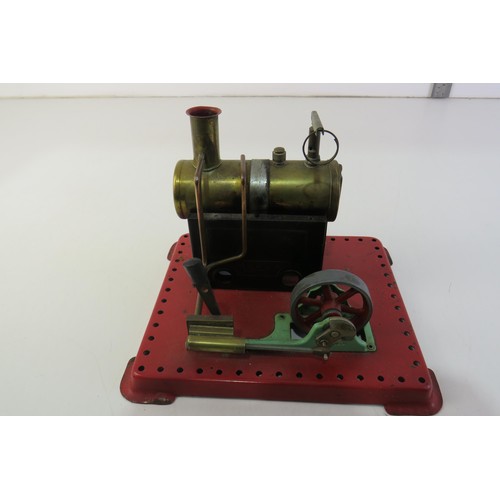 129 - Vintage Mamod stationary steam engine.