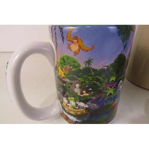 178 - Two disney mugs and two vases