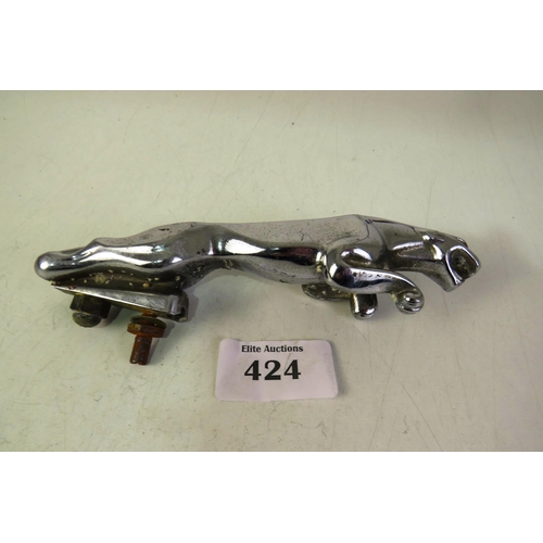 424 - Jaguar car mascot-18.5cm long