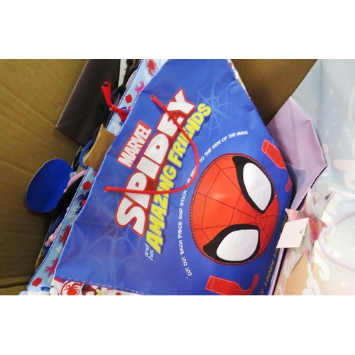 332 - Birthday gift bags, halloween decorations, collectable toys etc