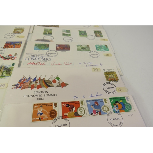 101 - Box of Loose first day covers