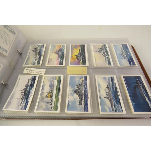 106 - Album of cigarette cards, aircraft, naval etc