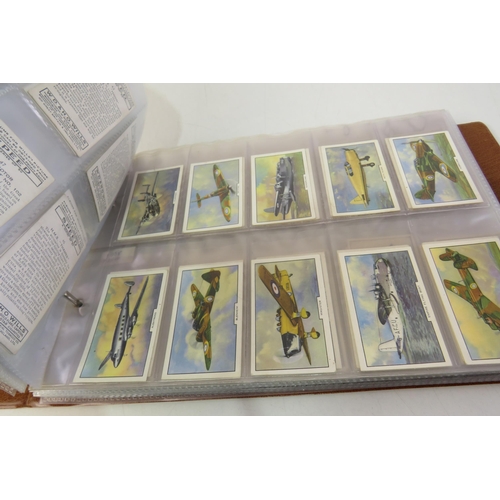 106 - Album of cigarette cards, aircraft, naval etc