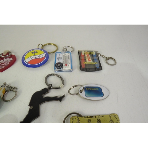 112 - Thirty novelty keyrings