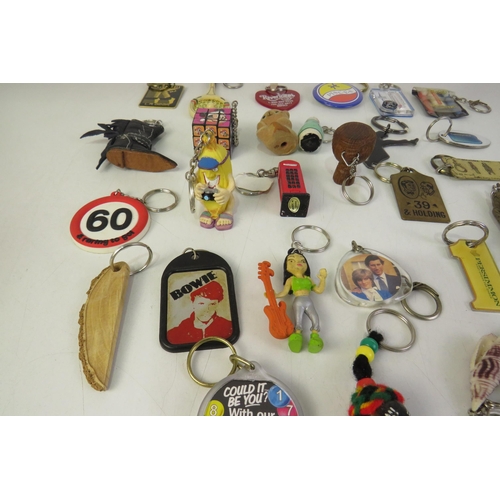 112 - Thirty novelty keyrings