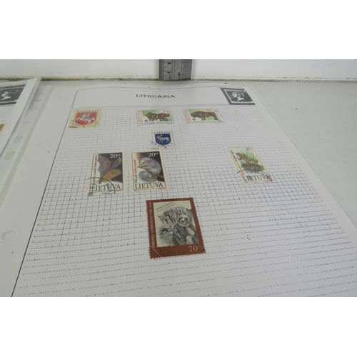 122 - Fifty sheets of world animal stamps