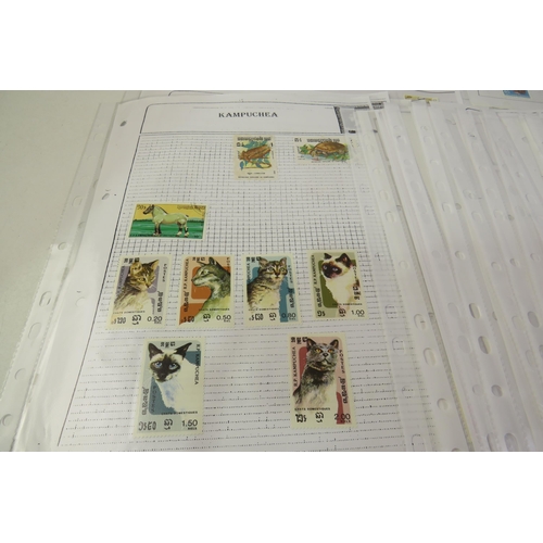 122 - Fifty sheets of world animal stamps