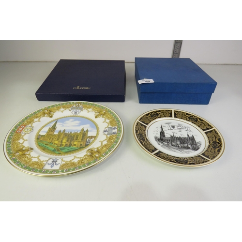 56 - Two collectable wakefield plates