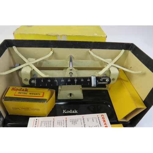 226 - Vintage boxed kodak chemical scales