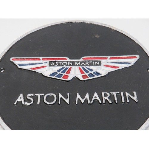 168 - Cast Iron Aston Martin Sign