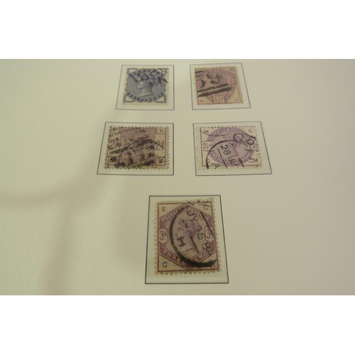 24 - Queen victoria stamp collection - in blue folder