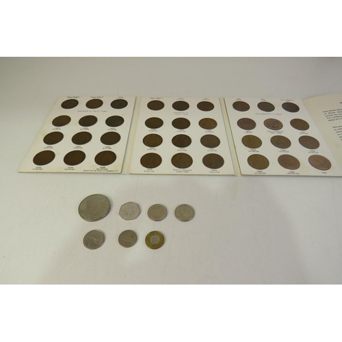 31 - Coin folder Pennies and other coins