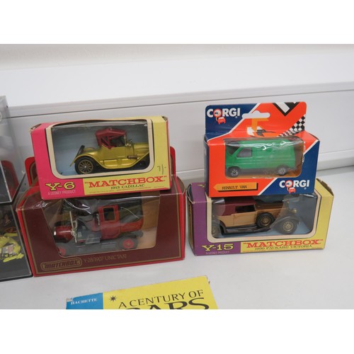 80 - Collection of boxed diecast cars, vans and Motorcycles.