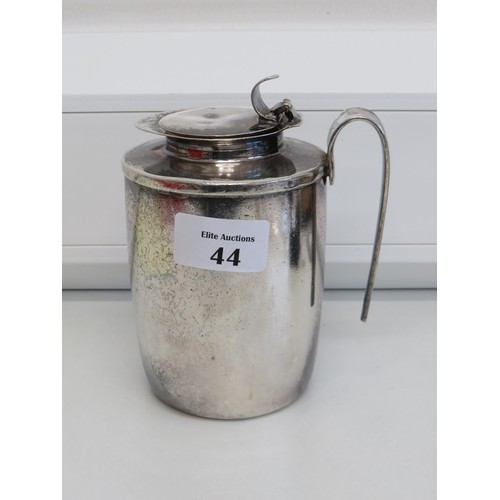 44 - Heavy silver plated antique coffee pot