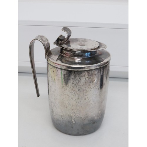 44 - Heavy silver plated antique coffee pot