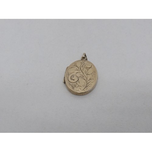 4 - 22ct Gold plated sterling silver locket pendant