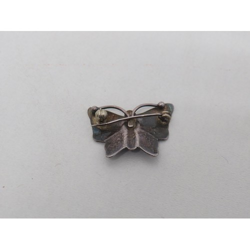 11 - vintage Sterling silver butterfly brooch