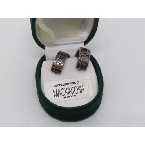 15 - Rennie Mackintosh sterling silver earrings