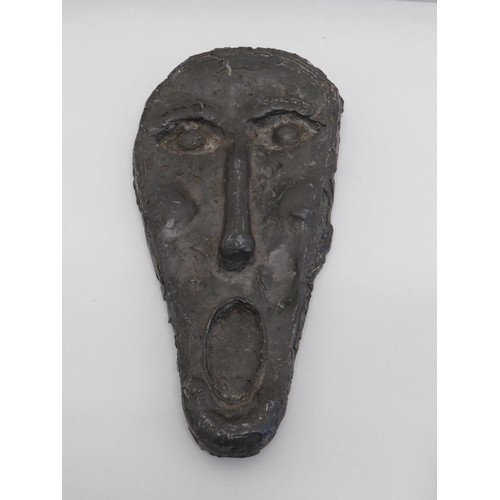 22 - Heavy lead scream mask by Brian Underhill - (Damien Hirst art college teacher )