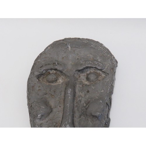 22 - Heavy lead scream mask by Brian Underhill - (Damien Hirst art college teacher )