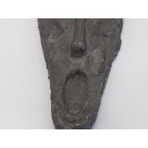 22 - Heavy lead scream mask by Brian Underhill - (Damien Hirst art college teacher )